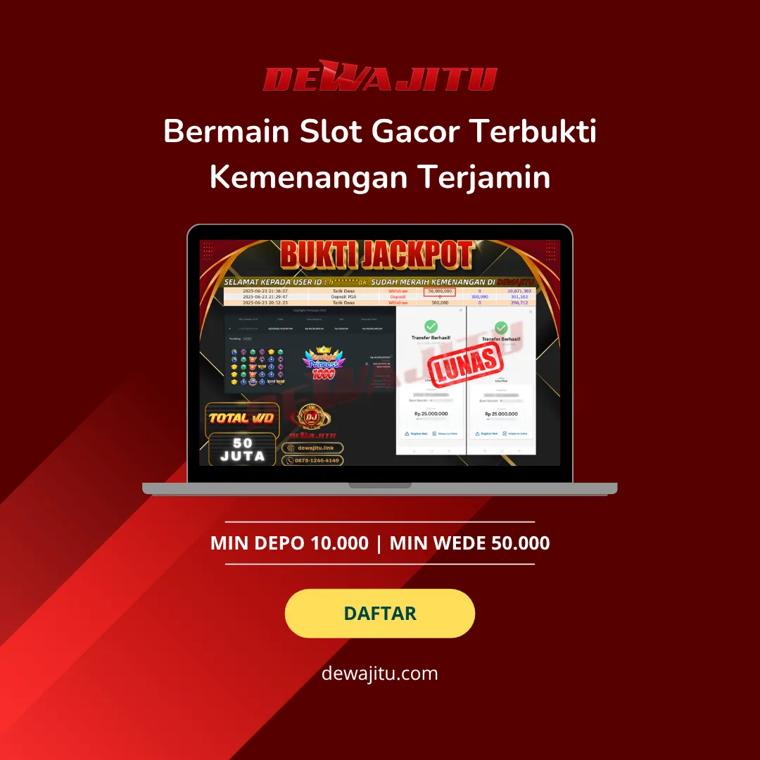 Turnamen Slot Dewajitu 🏰 Leaderboard Harian Hadiah 1 Miliar & Cashback 10% Tiap Selasa